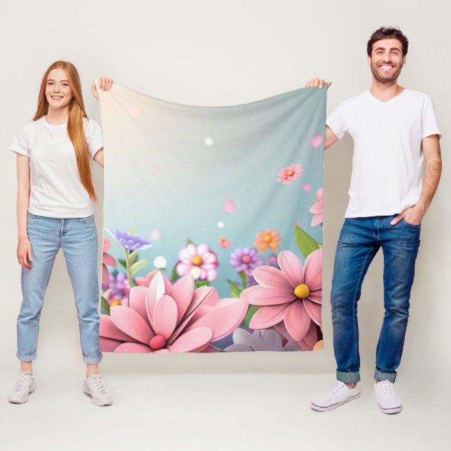 Hellblauer Fleece Blanket (Beispiel)