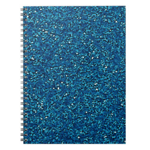 Hellblauer funkelnd Glitzer Notizblock