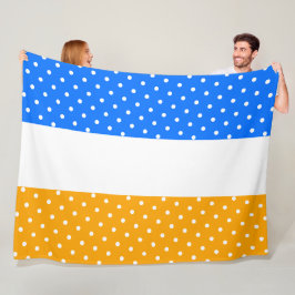 Hellblauer goldgelbe Streifen Fleecedecke