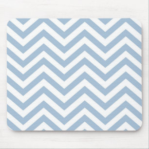 Hellblauer Grunge-strukturiertes Zickzack Mousepad
