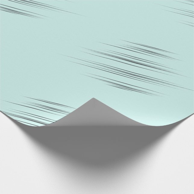 Hellblauer Hellblauer Moderne, wedge-förmige Schla Geschenkpapier (Ecke)