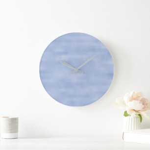 Hellblauer Himmel-Muster Große Wanduhr