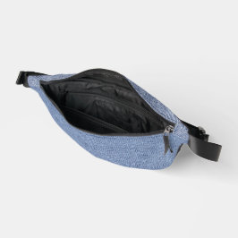 Hellblauer Jeans-Look Druck Cut Sew Bag Bauchtasche
