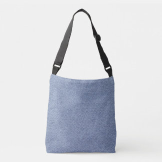 Hellblauer Jeans-Look Druck Cut Sew Bag Tragetaschen Mit Langen Trägern