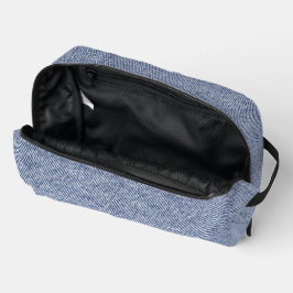 Hellblauer Jeans-Look Druck Cut Sew Bag Waschbeutel