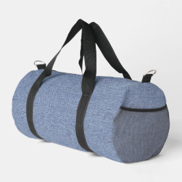 Hellblauer Jeans-Look Print Cut Sew Bag Duffle Bag