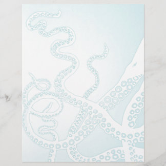 Hellblauer Kraken Tentakel