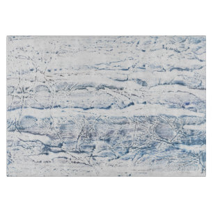 Hellblauer Marmor Schneidebrett