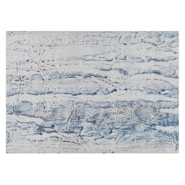 Hellblauer Marmor Schneidebrett (Vorderseite)