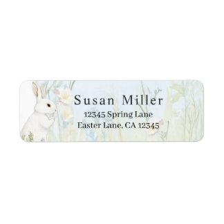 Hellblauer minimalistischer Osterhase