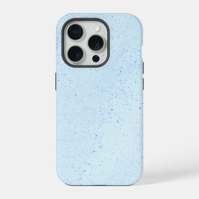 Hellblauer Sand iPhone Hülle (Rückseite)