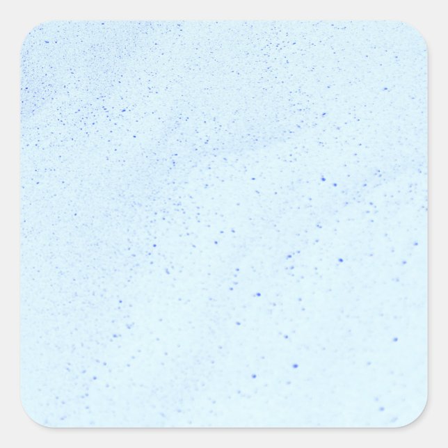 Hellblauer Sand Quadratischer Aufkleber (Vorderseite)