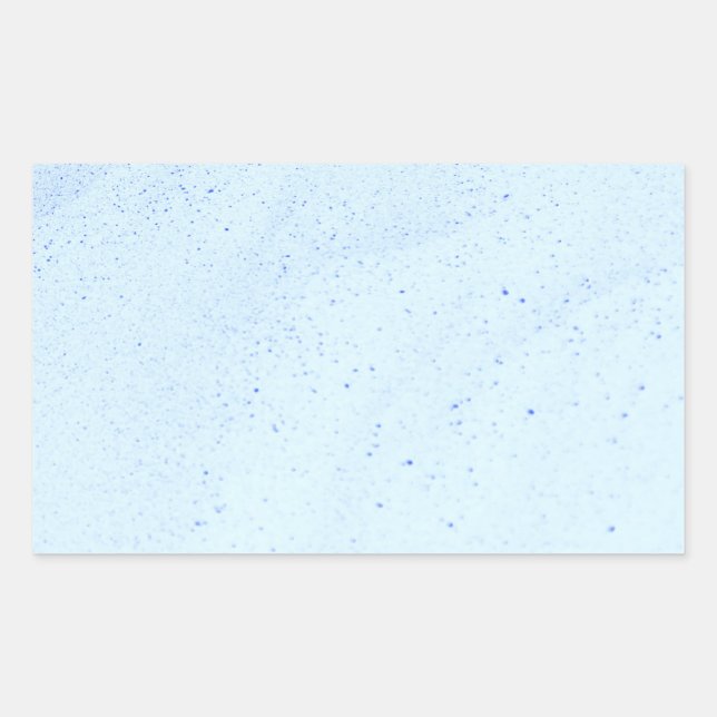 Hellblauer Sand Rechteckiger Aufkleber (Vorderseite)