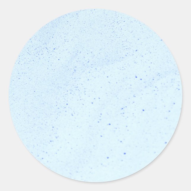 Hellblauer Sand Runder Aufkleber (Vorderseite)