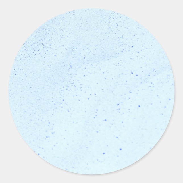 Hellblauer Sand Runder Aufkleber (Vorderseite)