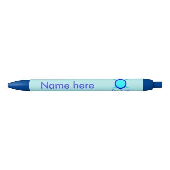 Hellblauer Schildkröten Typ Custom Pen Kugelschreiber (Vorderseite)