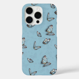 Hellblauer Schmetterling iPhone-Hülle - Ästhetisch iPhone 16 Pro Hülle