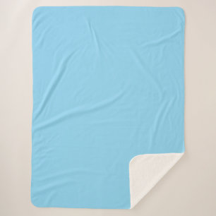 Hellblauer Stoffmatte Sherpadecke