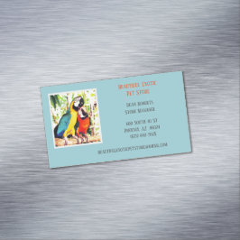 Hellblauer Tierarzt/Tierarzt Magnetische Visitenkarte