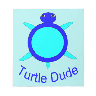 Hellblauer Turtle-Typ Notepad Notizblock