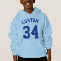 Hellblauer u. königlicher Sport-Jersey-Entwurf der