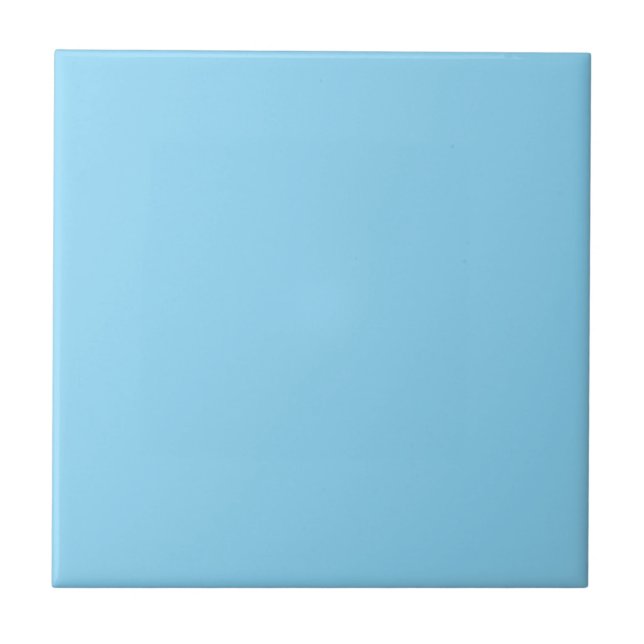 Hellblauer Vollton Fliese (Vorderseite)