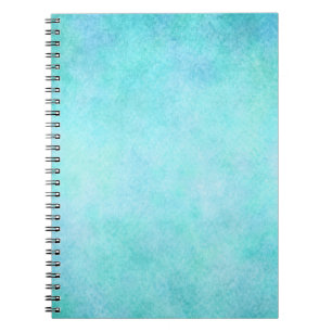 Hellblaues aquamarines Aquawatercolor-Papier bunt Notizblock
