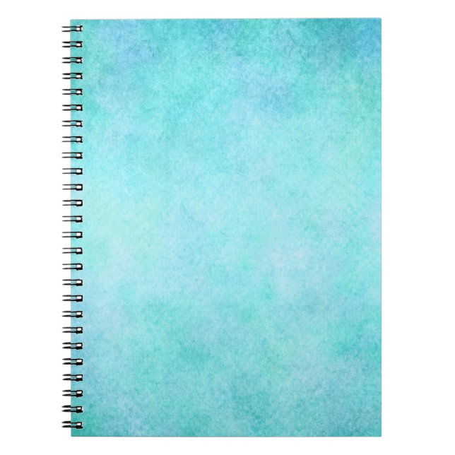 Hellblaues aquamarines Aquawatercolor-Papier bunt Notizblock (Vorderseite)
