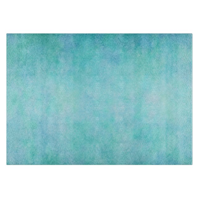 Hellblaues aquamarines Aquawatercolor-Papier bunt Schneidebrett (Vorderseite)