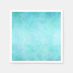 Hellblaues aquamarines Aquawatercolor-Papier bunt Serviette