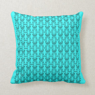 Hellblaues Designkissen Kissen