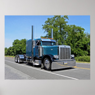 Hellblaues flaches Plakat 379