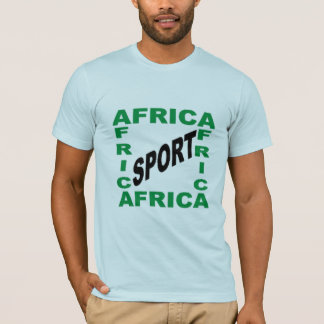 Hellblaues Jersey-T-Shirt AFRICA SPORT T-Shirt