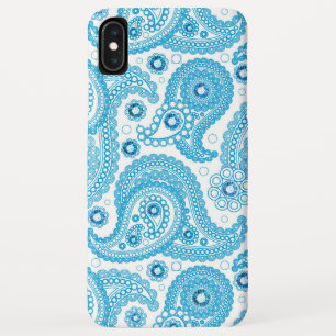 Hellblaues Paisley-Muster mit Diamanten Case-Mate iPhone Hülle