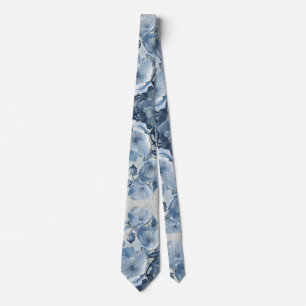 Hellblaues Porzellan-Blumen-Hochzeitsgeschenk für Krawatte