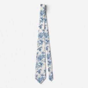 Hellblaues Porzellan-Blumen-Hochzeitsgeschenk für  Krawatte