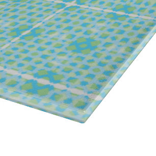 Hellblaues türkisfarbenes Tile-Glas-Schneidbrett Schneidebrett