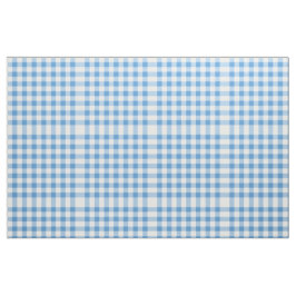 Hellblaues und weißes Gingham Blockmuster Stoff