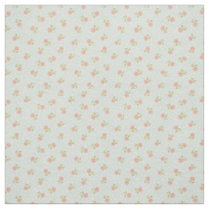 hellblaues weißes rosa Blumen des Shabby Stoff