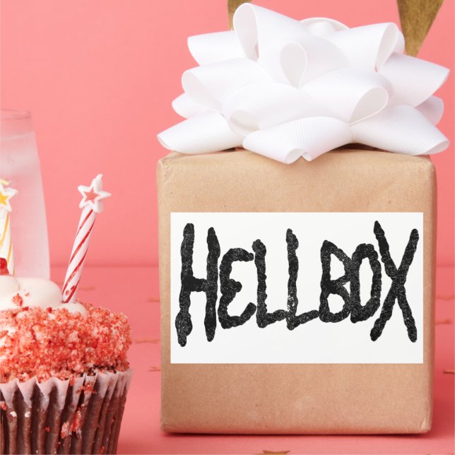 Hellbox-Aufkleber Rechteckiger Aufkleber (Party)