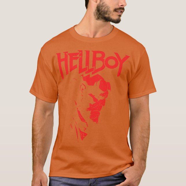 Hellboy-Profil-Geschenk Junge T-Shirt (Vorderseite)