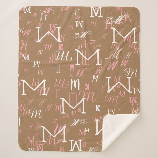 Hellbraune Anfangsform M (kundenspezifisch) cooles Sherpadecke (Vorderseite)