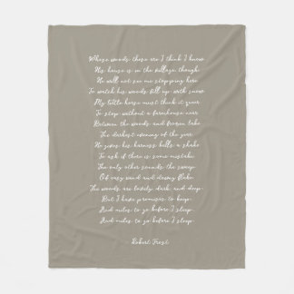 Hellbraune benutzerdefinierte Gedicht-Songtext-Zit Fleecedecke