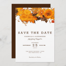 Hellbraune Blume Einladung