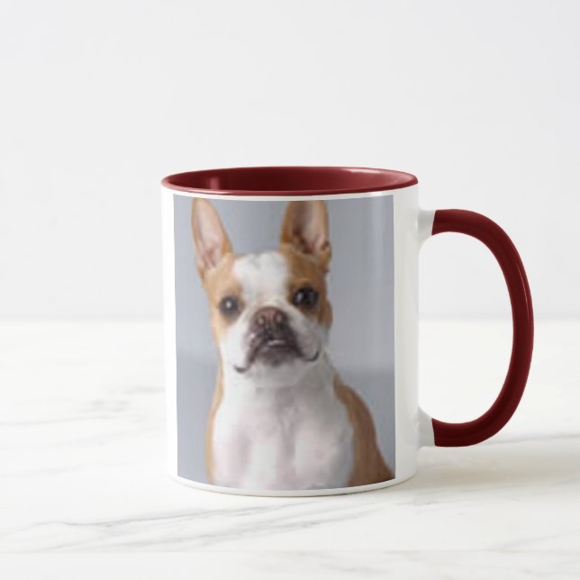 Hellbraune Boston-Terrier-HundeTasse Tasse (Rechts)