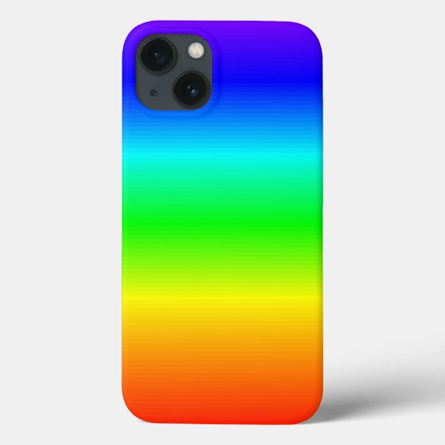 Hellbraune Farben Regenbogenstreifen glänzend Case-Mate iPhone Hülle (Rückseite)