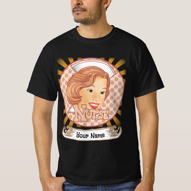 Hellbraune Haarschwester T-Shirt (Vorderseite)