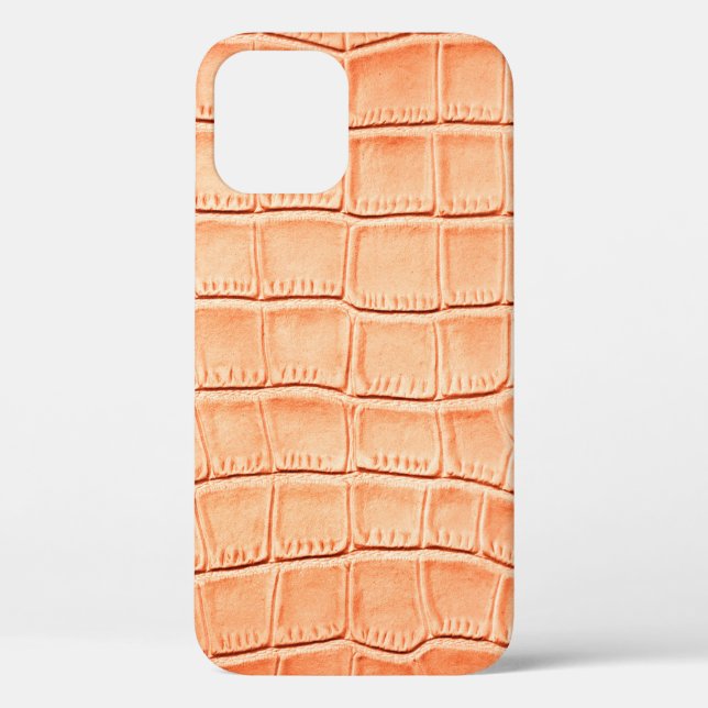 Hellbraune Krokodilledertextur Case-Mate iPhone Hülle (Rückseite)