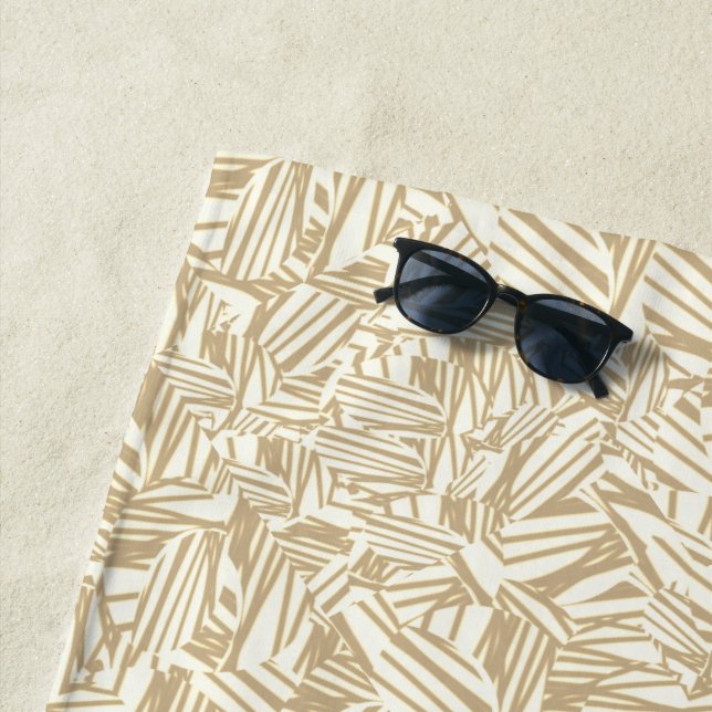 Hellbraune oder holzfarbene Wimpern, braun und wei Strandtuch (Beispiel)
