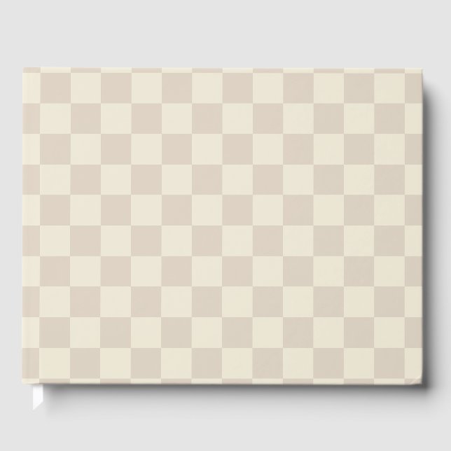 Hellbraune und braune Schachtel Gästebuch (Vorderseite)